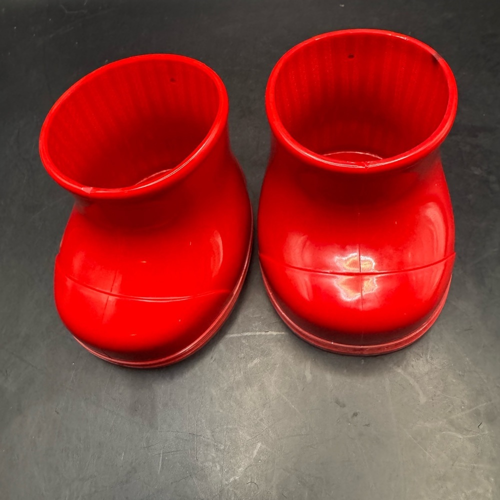 Build A Bear Shoes Shiny Red Rain Boots 2014 Doll Clothes Accessories
